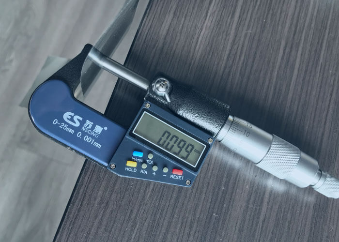 304 stainless steel strip 0.1mm thickness test