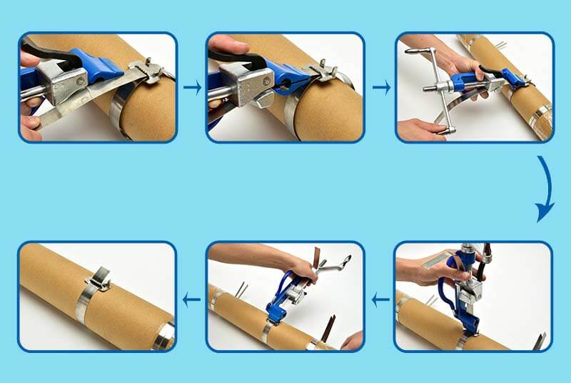 use hand manual stainless steel strap banding tools