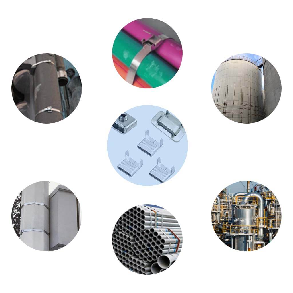 stainless steel banding buckles application