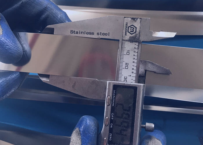 stainless steel strip width tolerance range