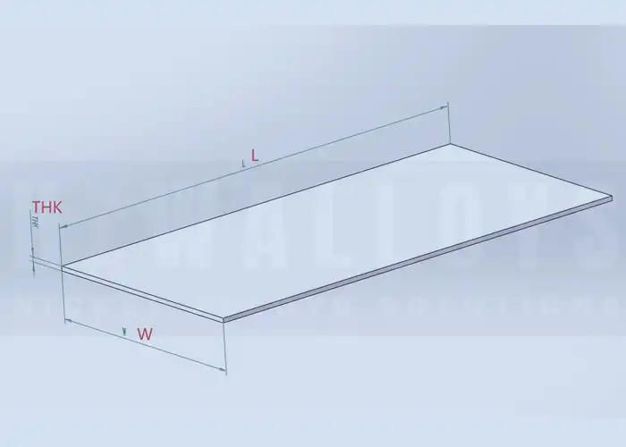 drawing of nickel alloy sheet